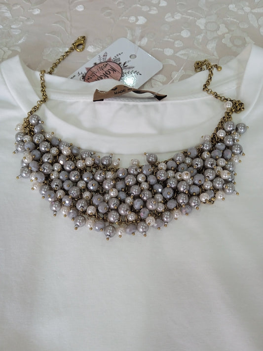 Gargantilla perlas  regulable
