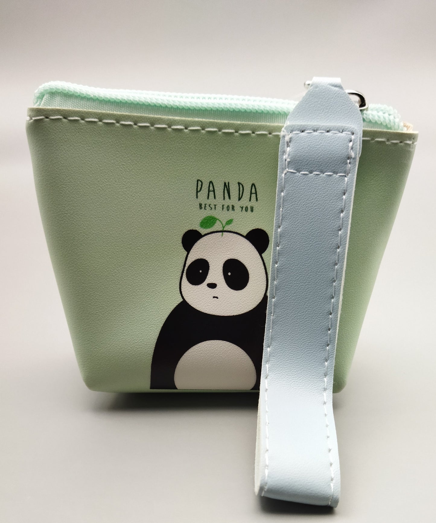 Monedero osito panda verde
